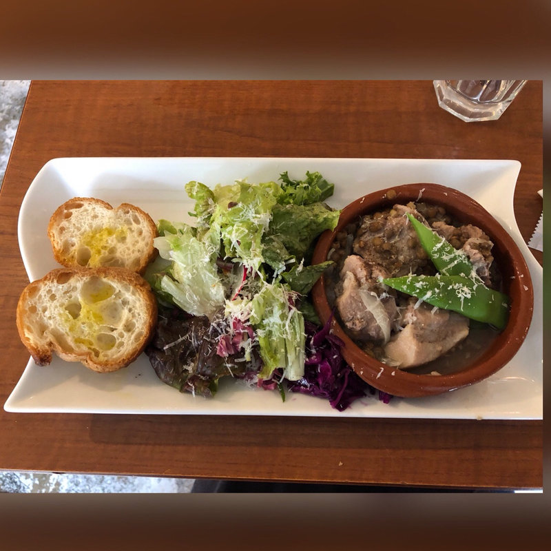 お肉ランチ(前菜、スープ)(Caffé e Bar Al Mercato カフェ エ バール アルメルカート)