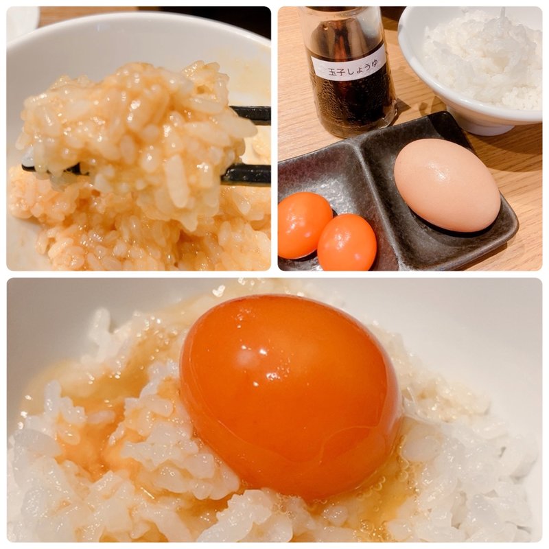 卵ごはん（セットメニュー）(大衆鷄焼肉かけはし亭)