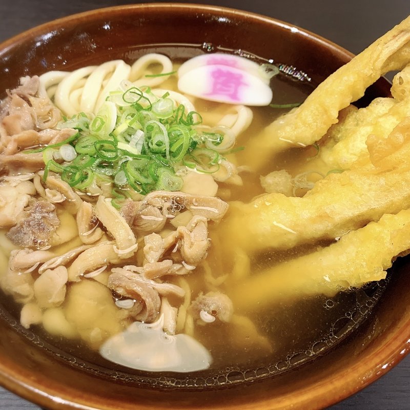 かしわごぼ天うどん(資さんうどん 和白店)
