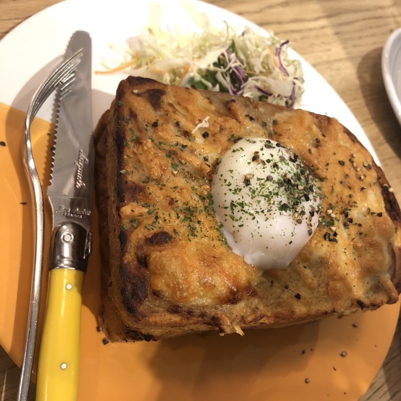 トリュフ香るクロックマダムトースト(俺のBakery＆Cafe 東銀座歌舞伎座前)