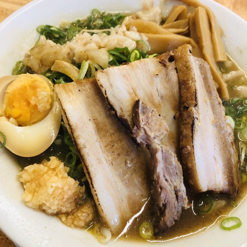 豚骨細麺(釈迦力 雄 松原店)