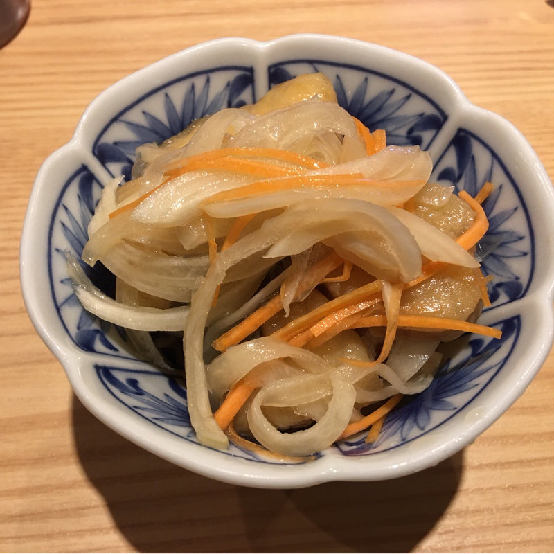 白身魚の南蛮漬け(うどん酒場七右衛門　新伝馬町店)