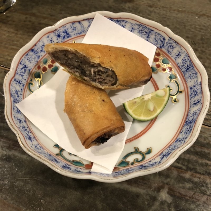 秋刀魚つみれ春巻き(飲み喰い処 小やじ )