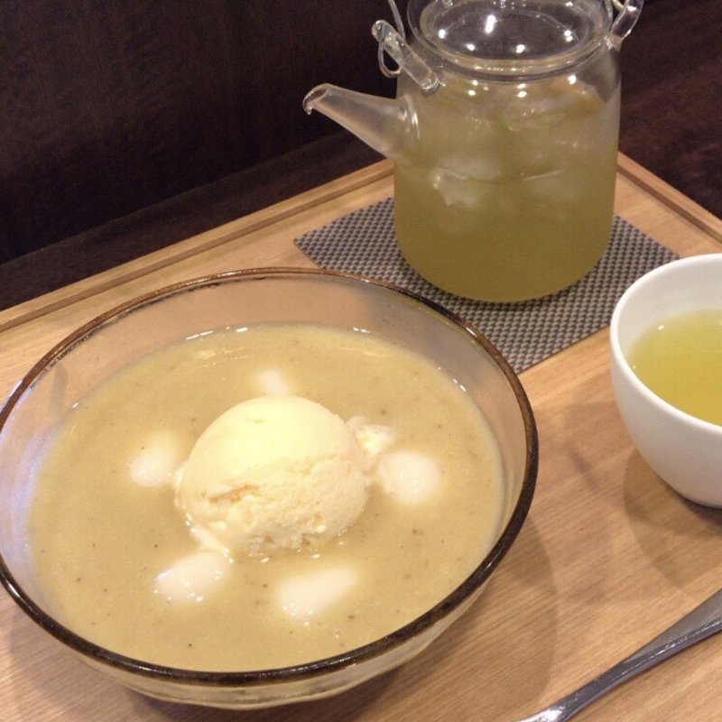 冷やし栗汁粉(和菓子菓寮ocobo)