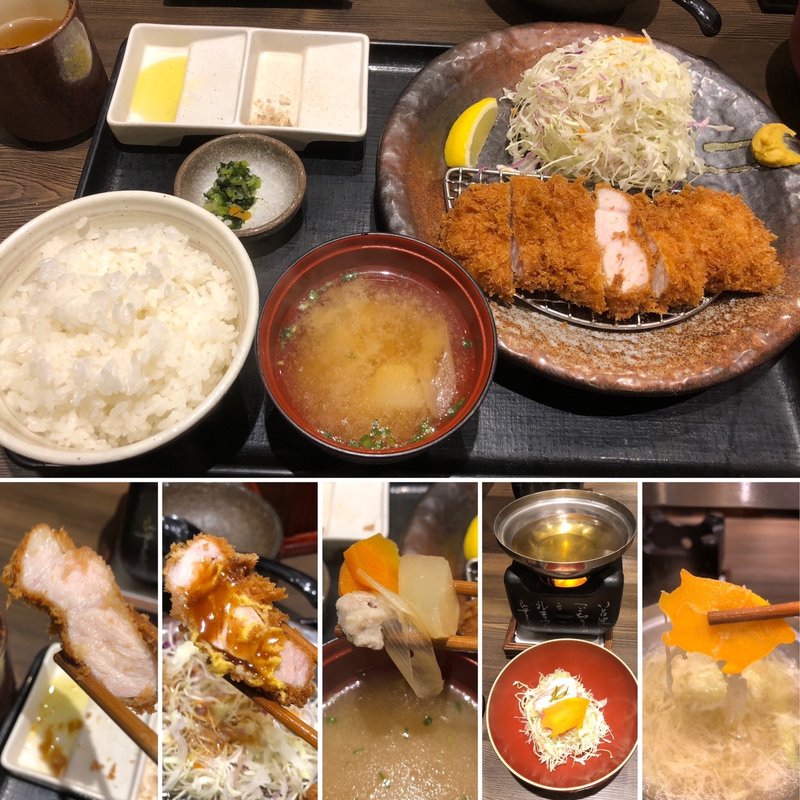 上ロースとんかつ定食(牛かつもと村 西新宿店)