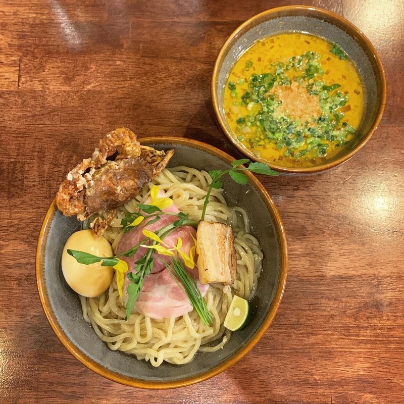 限定 カニつけ麺(海老丸らーめん)