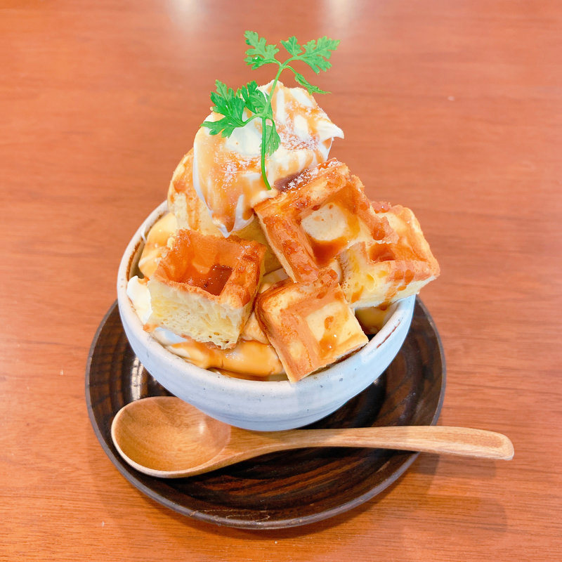 ワッフェ　さつまいもキャラメル(よつ葉CAFE （ヨツバカフェ）)