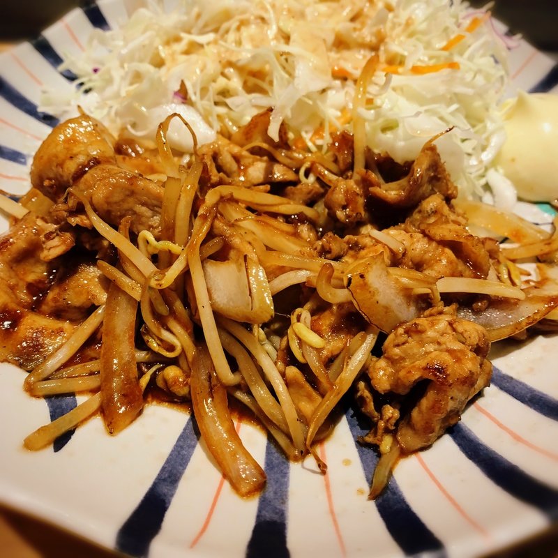 しょうが焼き定食(やよい軒 堂山店)