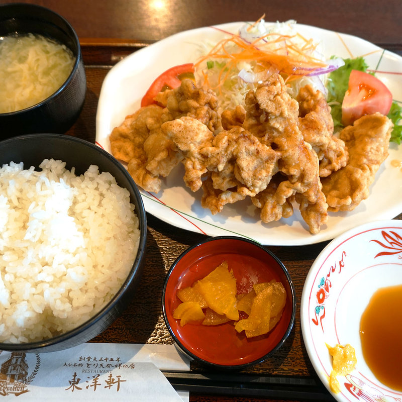 本家とり天定食(レストラン東洋軒)