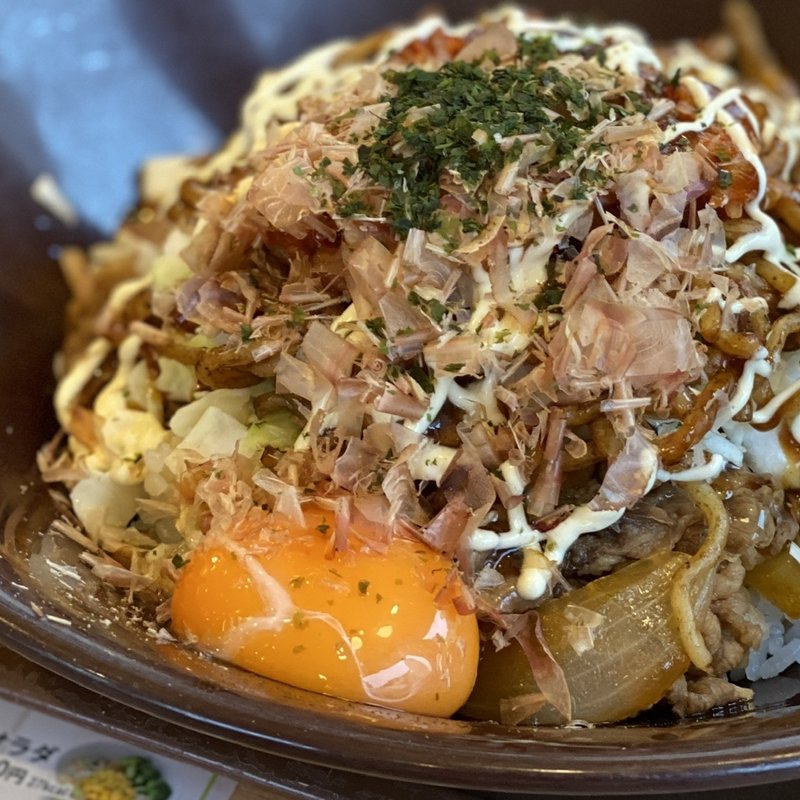 お好み牛玉丼 広島MIX 並(すき家 19号長野中御所店 )