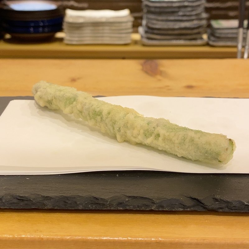 アスパラ(天ぷら やじま。)