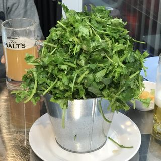 トッピング　バケツパクチー(タイ屋台カオカオカオ　新宿)