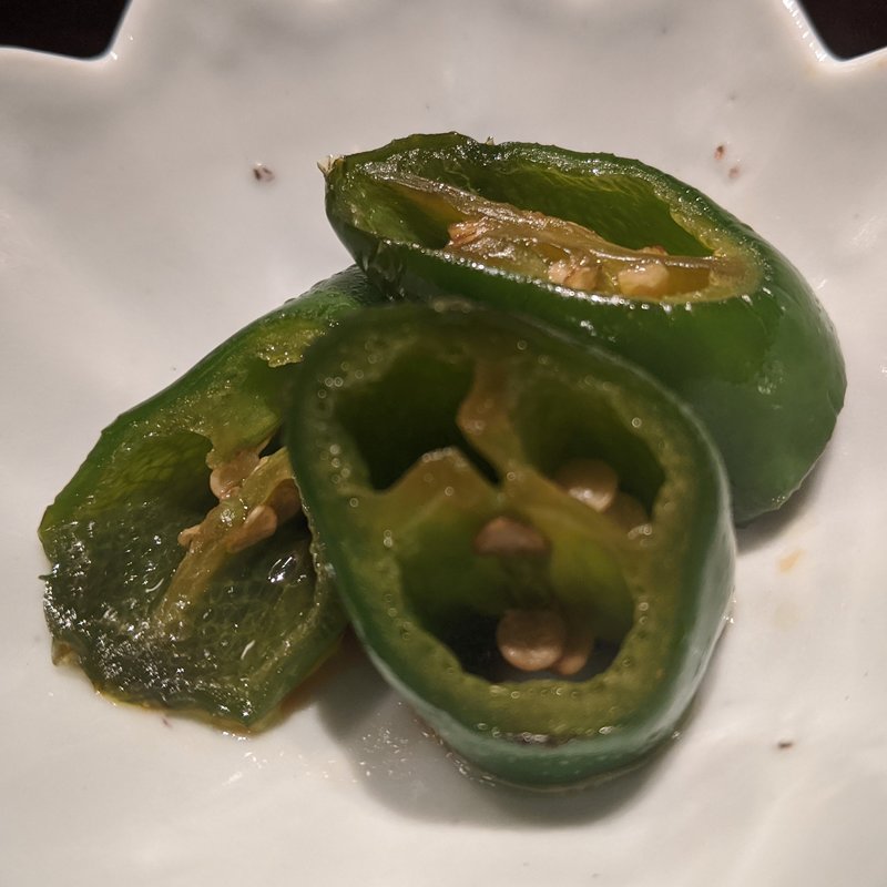 ピーマンきんぴら(炭火焼処 ひらこ)