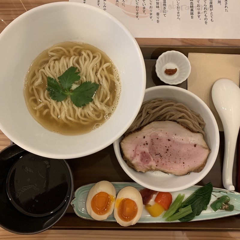 イケ麺　kasane combo  のどぐろ　放牧鶏の煮玉子入り(自家製粉石臼挽き小麦 洛中その咲)