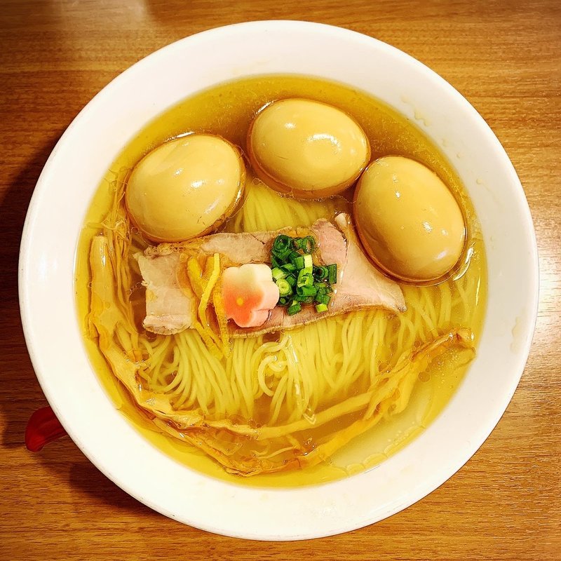 鯛塩そば+味玉(鯛塩そば 灯花 曙橋本店)