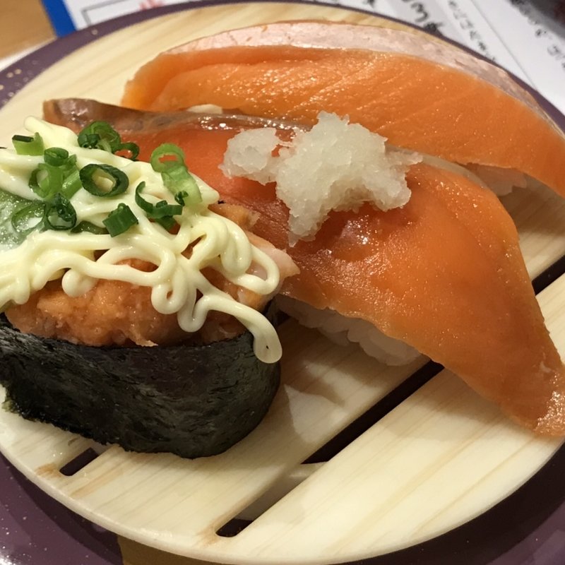 サーモンづくし(回転すし 活一鮮 南３条店)