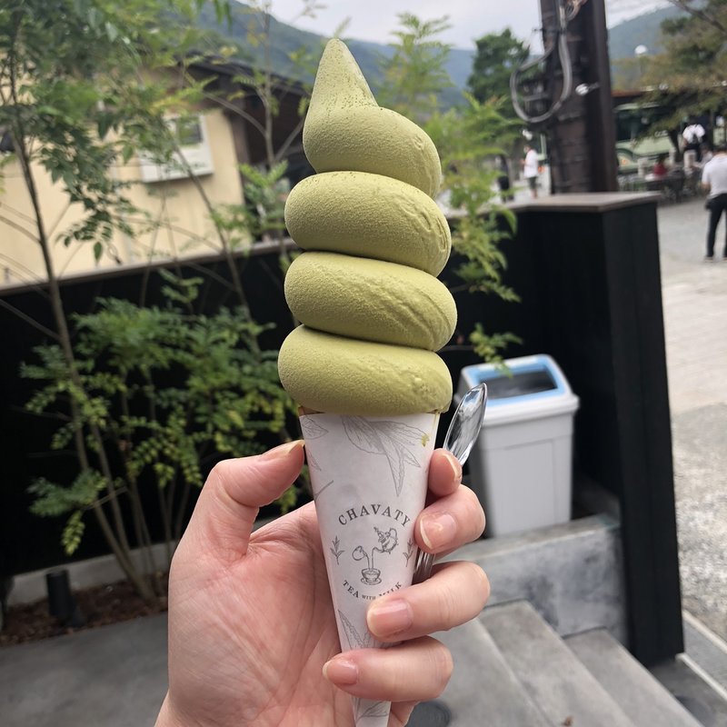 抹茶ソフト(CHAVATY kyoto arashiyama)