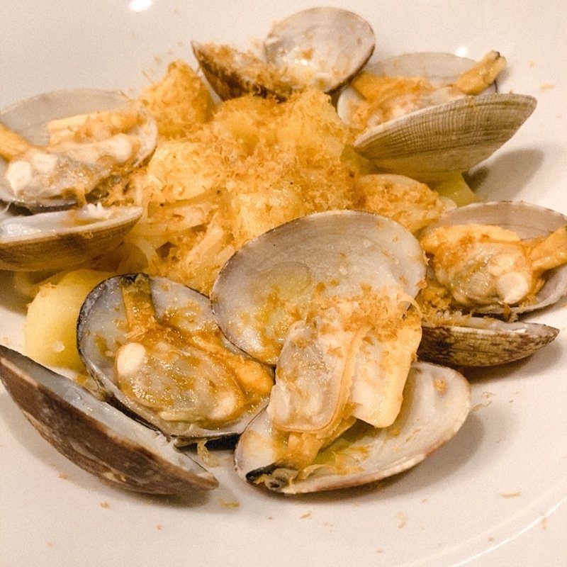 からすみとアサリのパスタ　じゃがバターソース(Calma)