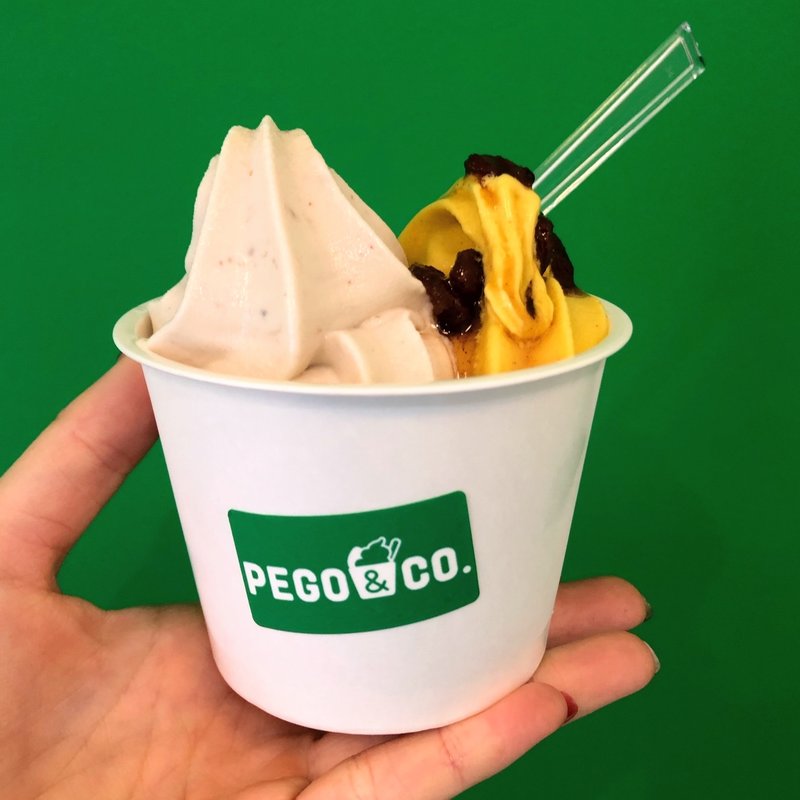 Wソフト（いちじくミルク・かぼちゃシナモン）(PEGO＆CO. 世田谷店（ペゴあんこ せたがやてん）)