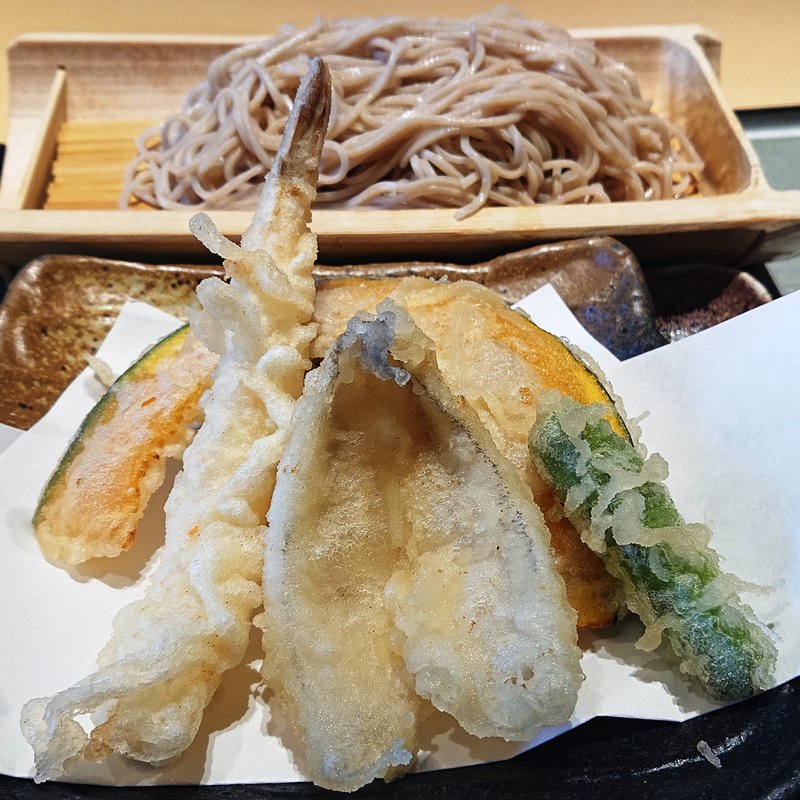 天婦羅せいろそば(とうふ旬菜 心音)