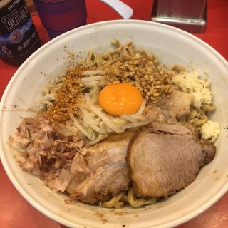 ミニまぜそば（豚 1枚）＋マヨネーズ＋にんにく・あぶら(麺屋 桐龍 （めんや きりゅう）)