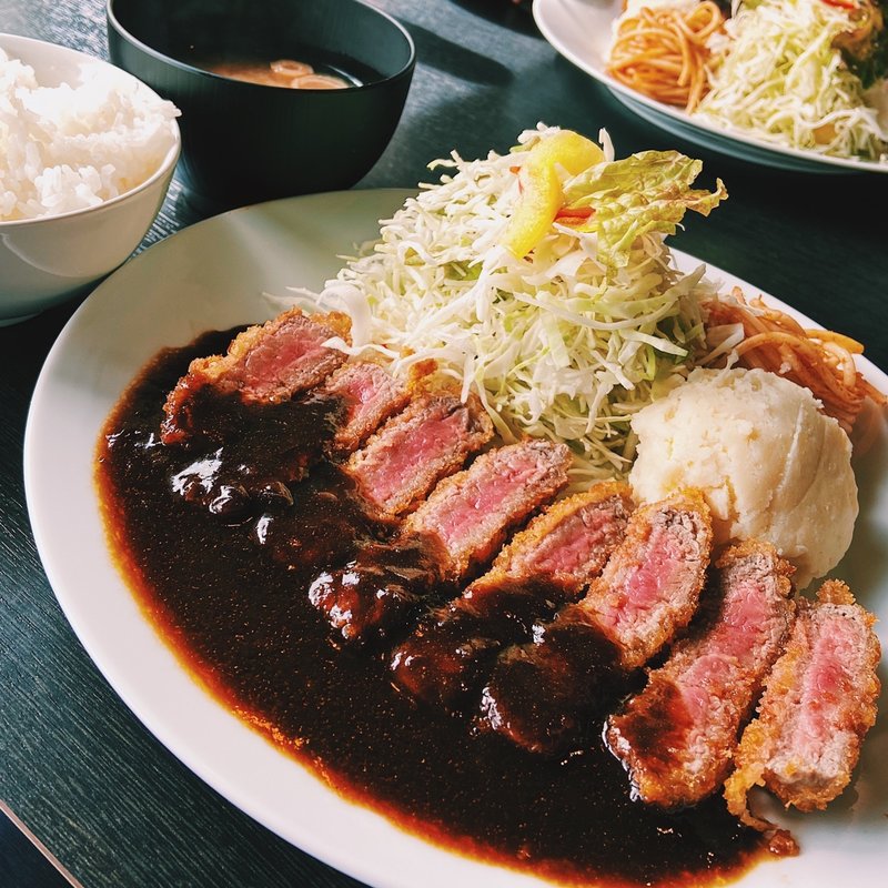 ビフカツ定食(洋食工房 レッドロック 元町店)