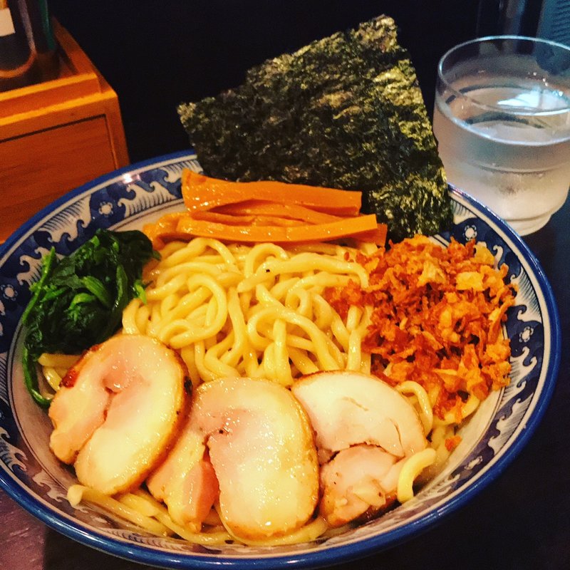 鶏塩油そば 普通盛(油そばのお店 蝙蝠)