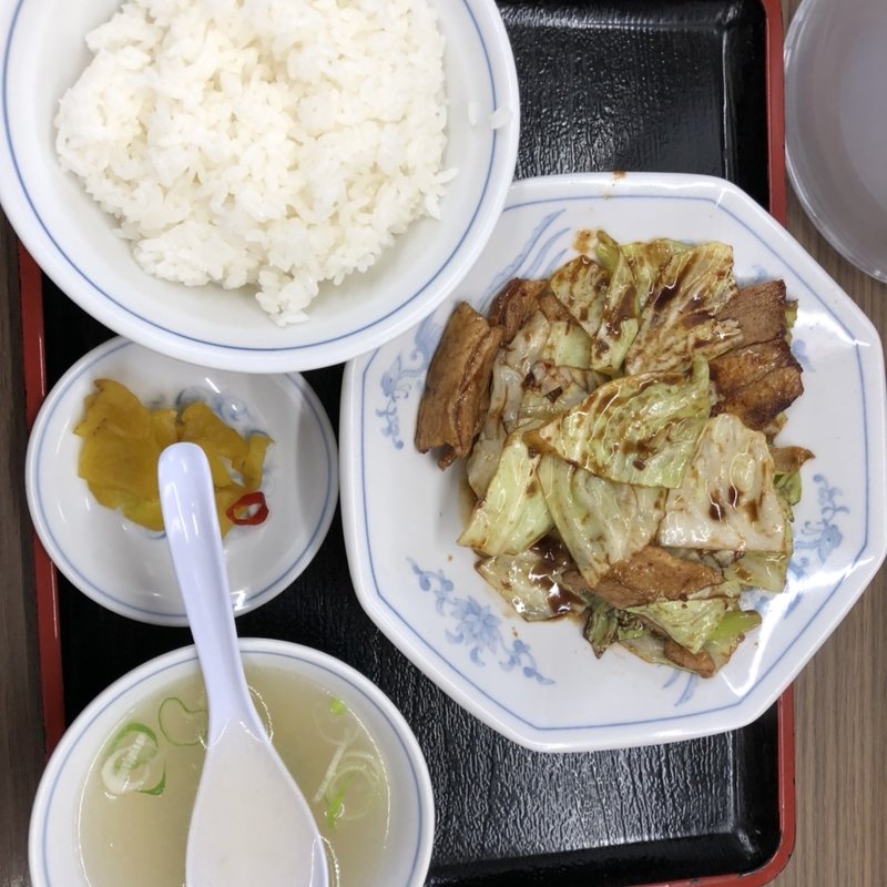 回鍋肉定食(福しん バス通り店)