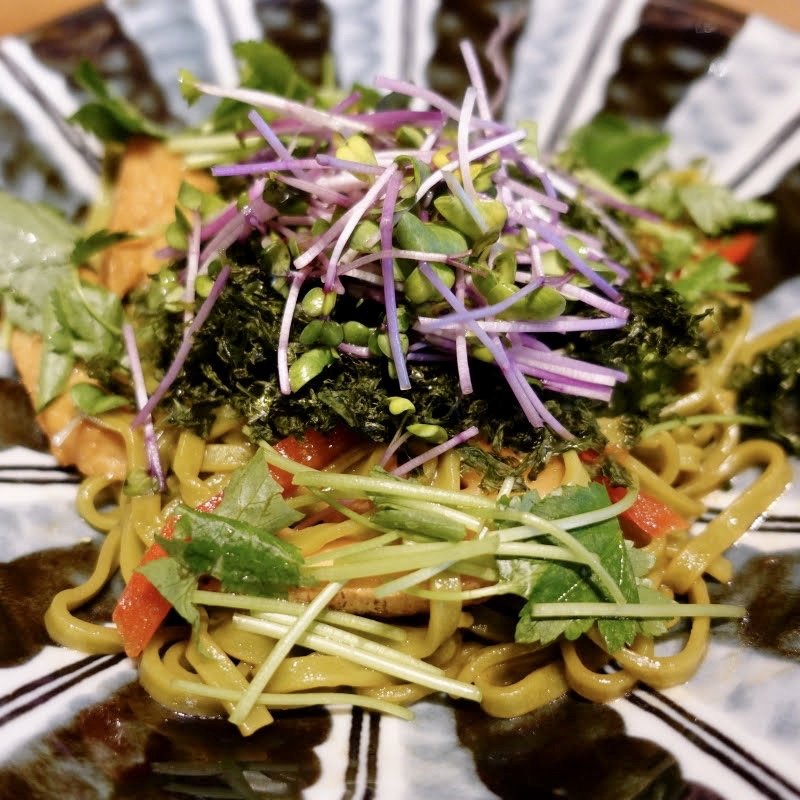 山椒つくねと筍の焦し醤油バター(和カフェ Tsumugi アトレ竹芝店)