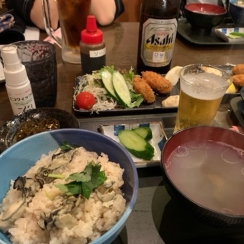 かき飯&カキフライセット(飛梅 仙台駅前店 )