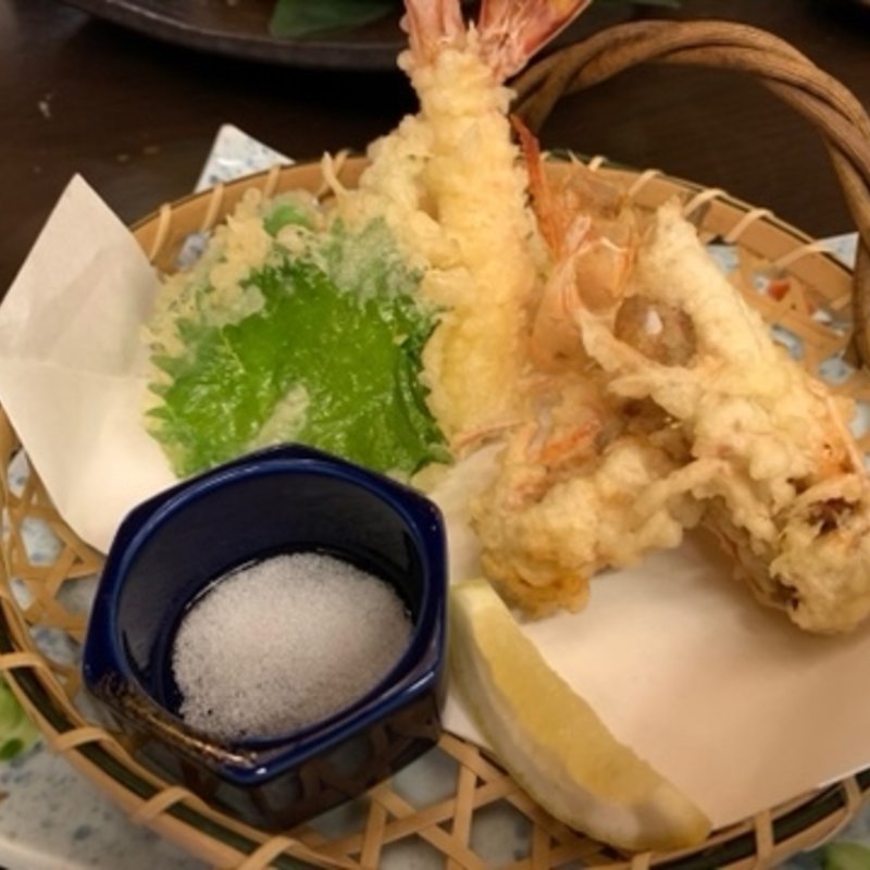 車えび天ぷら(2本)(銀兵衛 （ぎんべえ）)