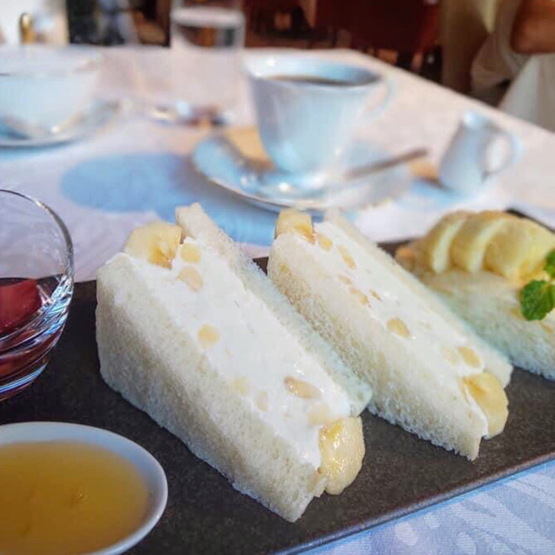 岡山県産もんげーバナナサンドウィッチ(資生堂パーラー サロン・ド・カフェ 銀座本店)