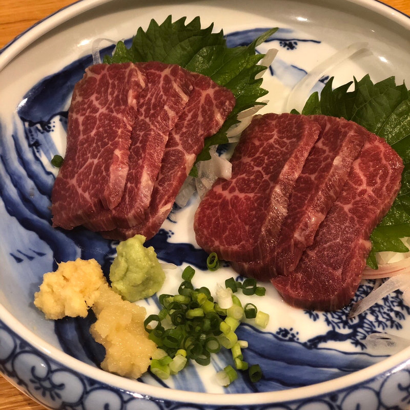 馬刺し(別邸 IRIMOYA)