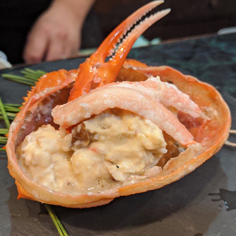 蟹の入ったポテサラ(ささめ)