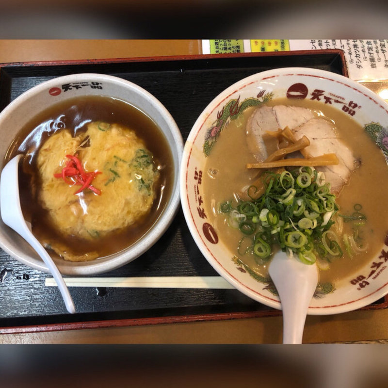 天津飯セット(天下一品 塚口店)