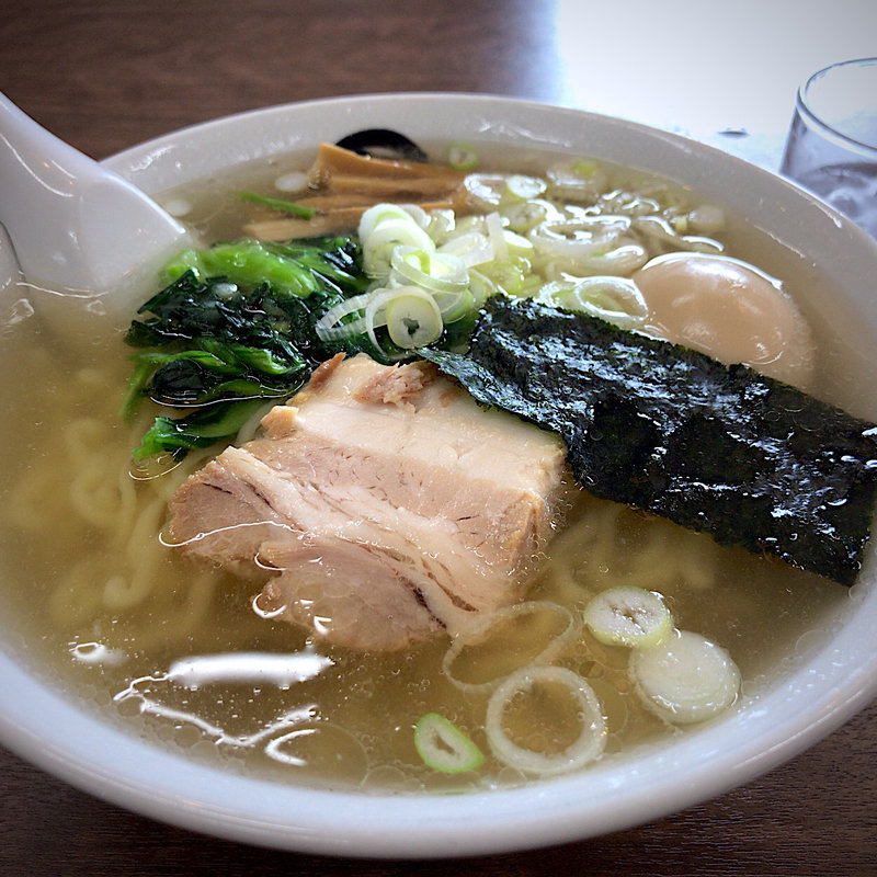 朝ラー(大盛)＋煮玉子(伊藤商店 フレスポ富沢店)