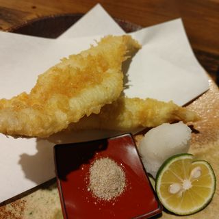 穴子の天ぷら(蕎麦前ながえ、)