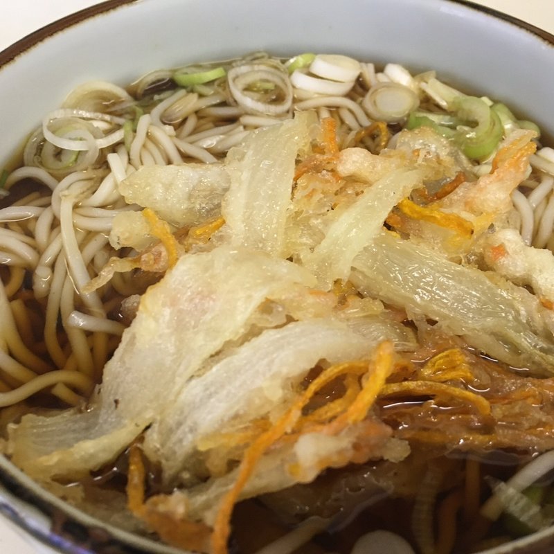 天ぷら細うどん(高田うどん店)