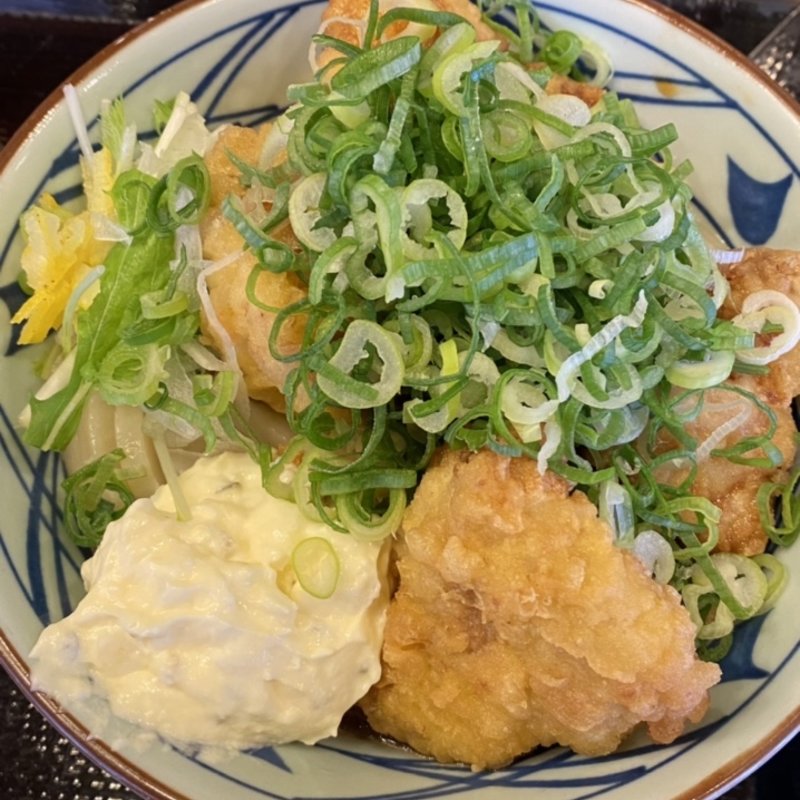 タル鶏天ぶっかけうどん(丸亀製麺八王子みなみ野駅前)