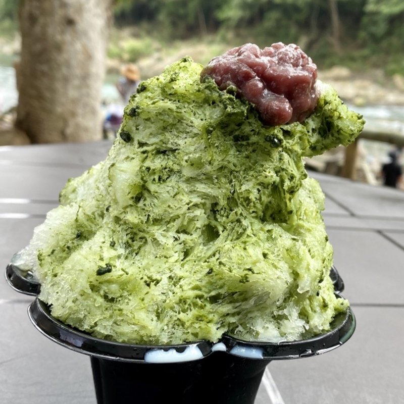 天然氷かき氷 抹茶小豆(黒茶屋)