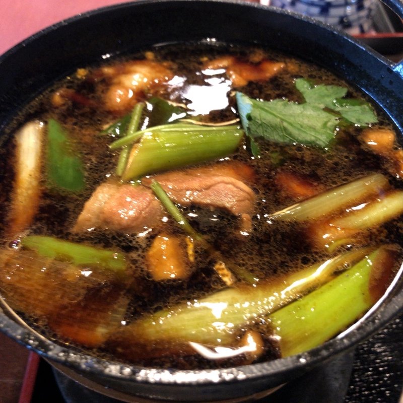 鴨南蛮つけ蕎麦(名物石挽十割蕎麦ものぐさ太郎　穂高城松本インター店)