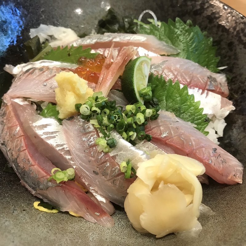 アジ丼(ゆとろ嵯峨沢の湯 )