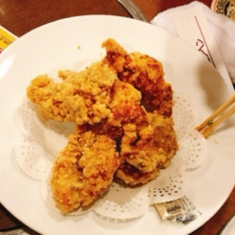 阿波乙女鶏の唐揚げ(ニューミュンヘン 北大使館 )