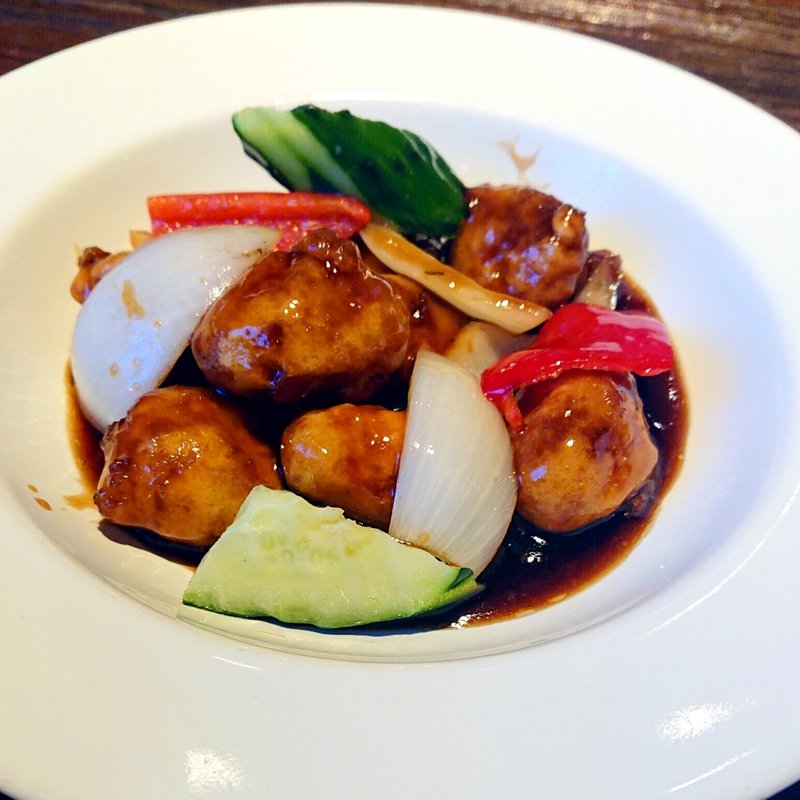 黒酢スブタ(中華料理 頤和園（いわえん）天神店)