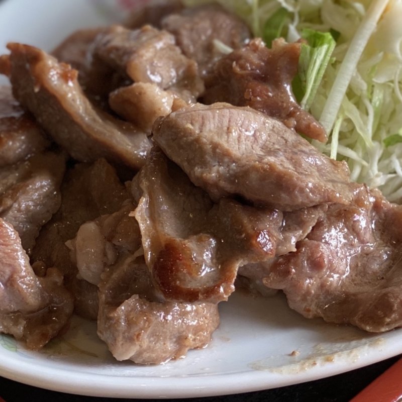 豚のこめかみ定食(ドライブインふるさと )