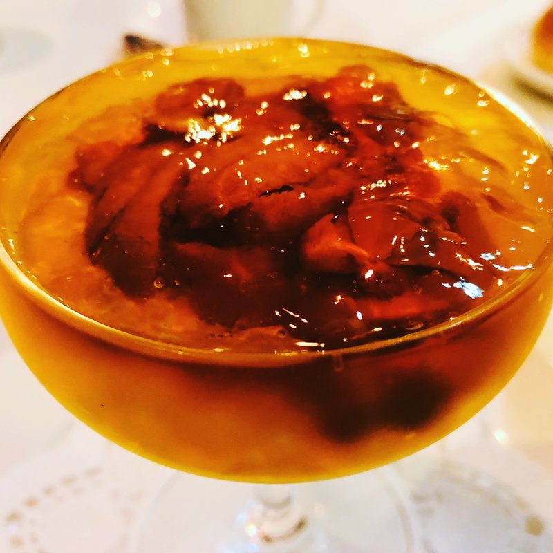 北海道産生雲丹と人参のムース　コンソメゼリー寄せ(ウィルビウス)