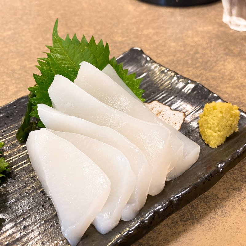 赤いか刺(そば処 田中屋)