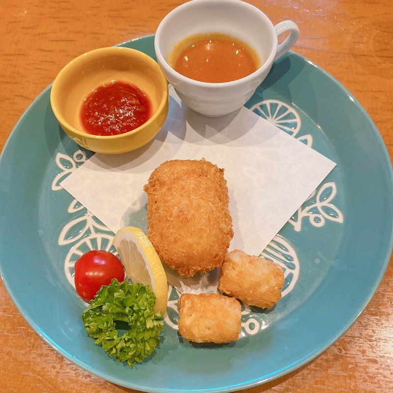 甲羅ミニコース花音（カニクリームコロッケ）(福山甲羅本店 )