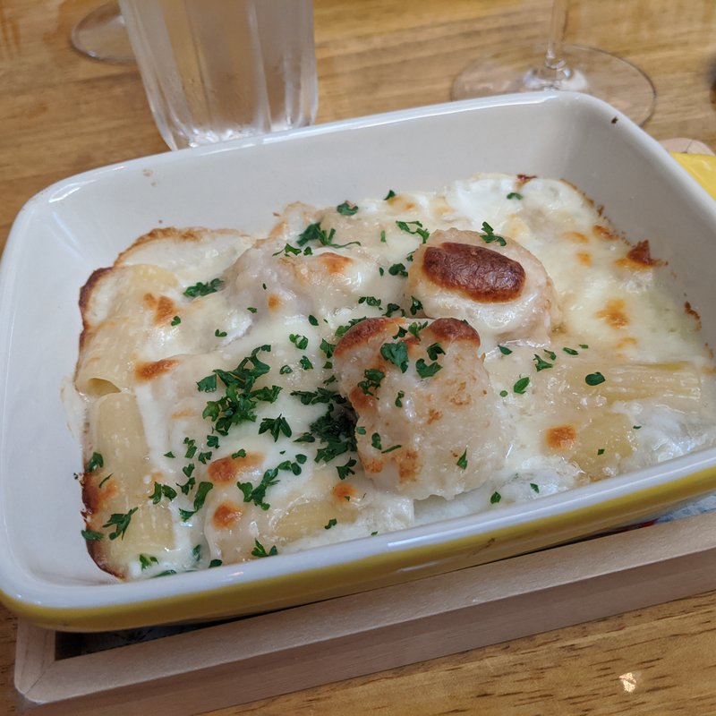 オホーツクホタテのグラタン(トラットリア ラ マルゲリータ )