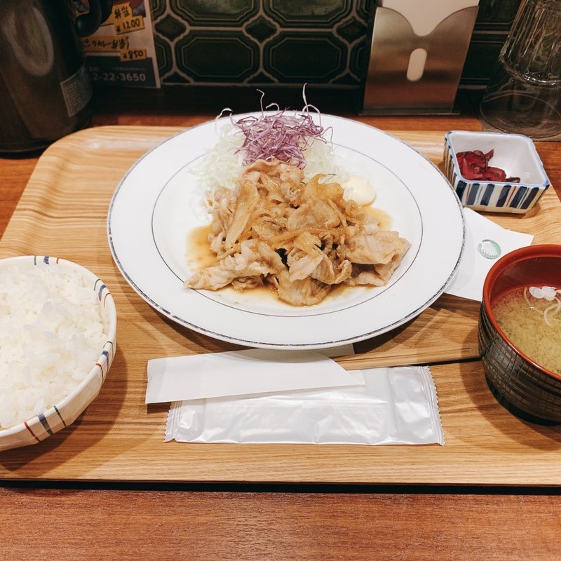 生姜焼き(洋食 大野亭)